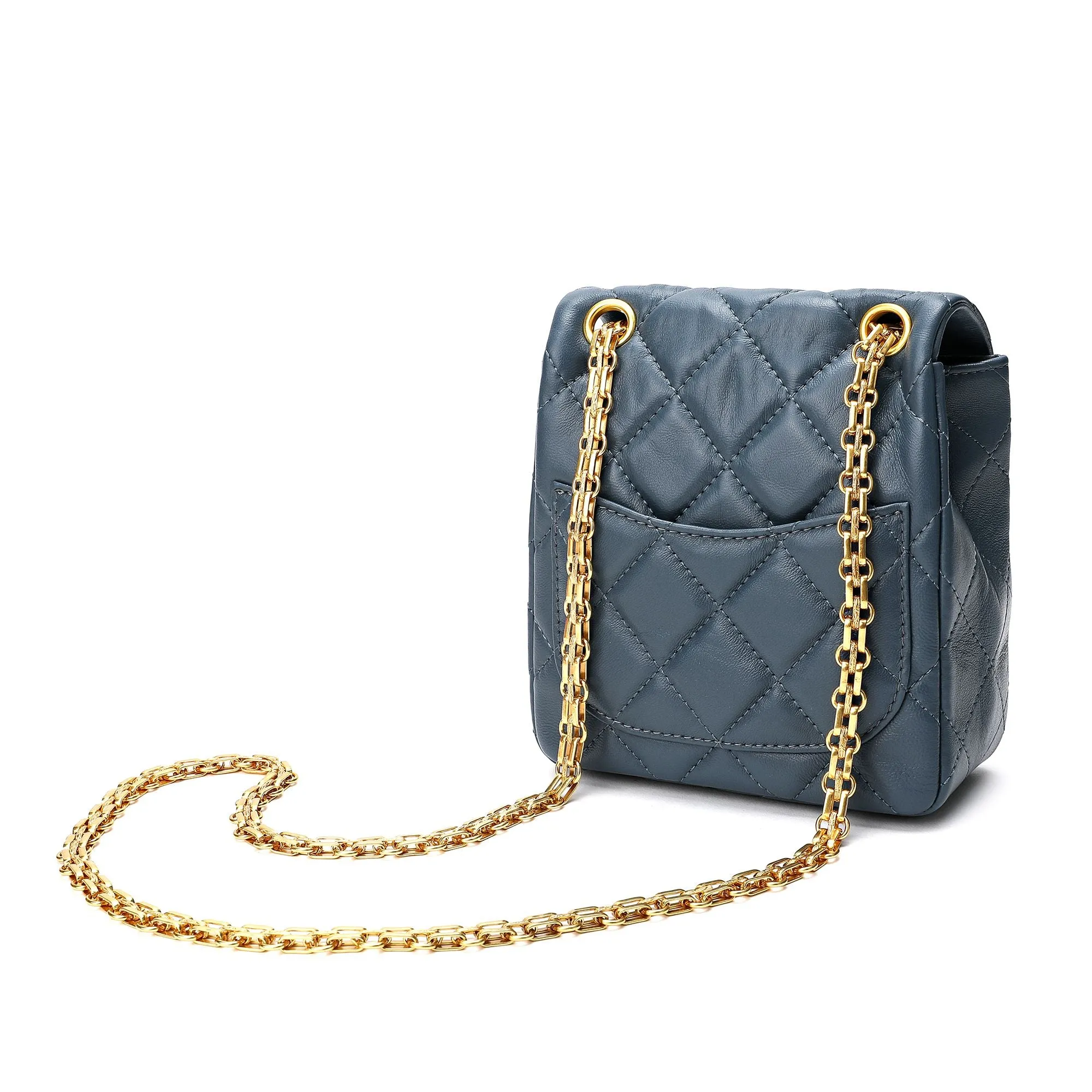 Tiffany & Fred Quilted Sheepskin Leather Crossbody