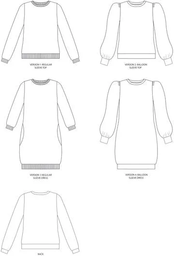 Tilly and the Buttons - Billie Sweatshirt & Dress