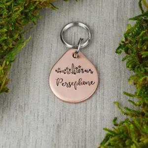 Tiny Unicorn Mini Pet ID Tag