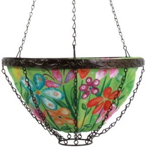 Toland Home Garden 14-Inch Spring Blooms Hanging Art Planter!