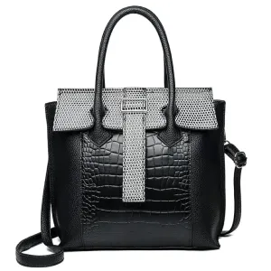 Tote Bag Snake Women's Bag: Stylish PU Crocodile Handbag