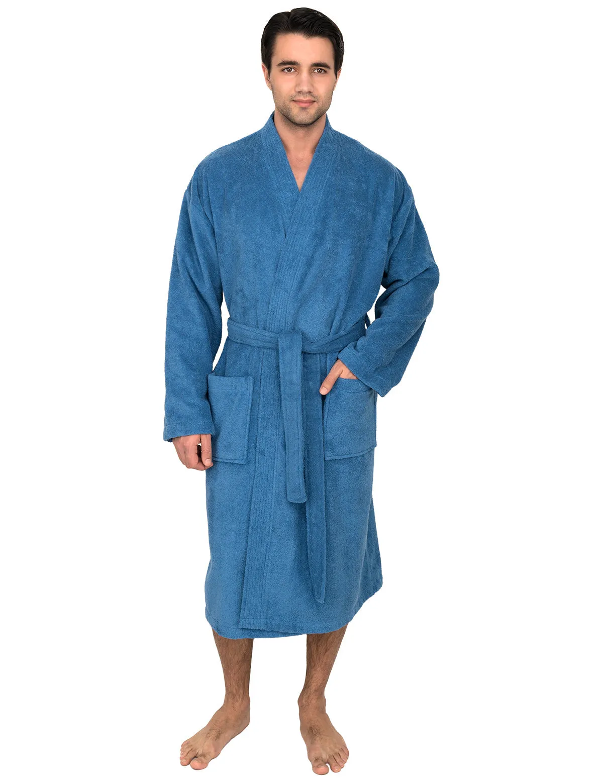 TowelSelections Men’s Robe 100% Cotton Soft Terry Kimono Luxury Bathrobe