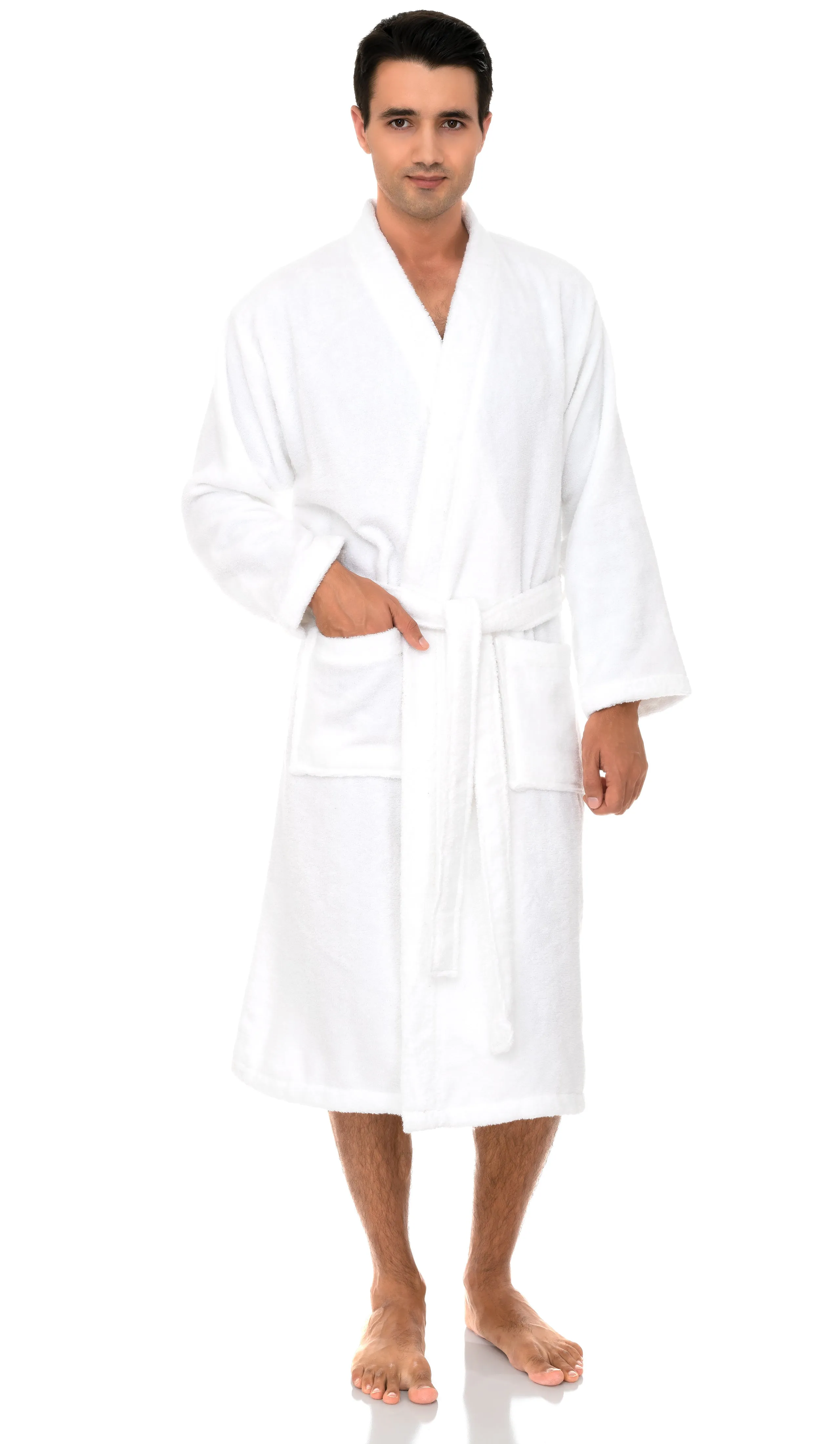 TowelSelections Men’s Robe 100% Cotton Soft Terry Kimono Luxury Bathrobe