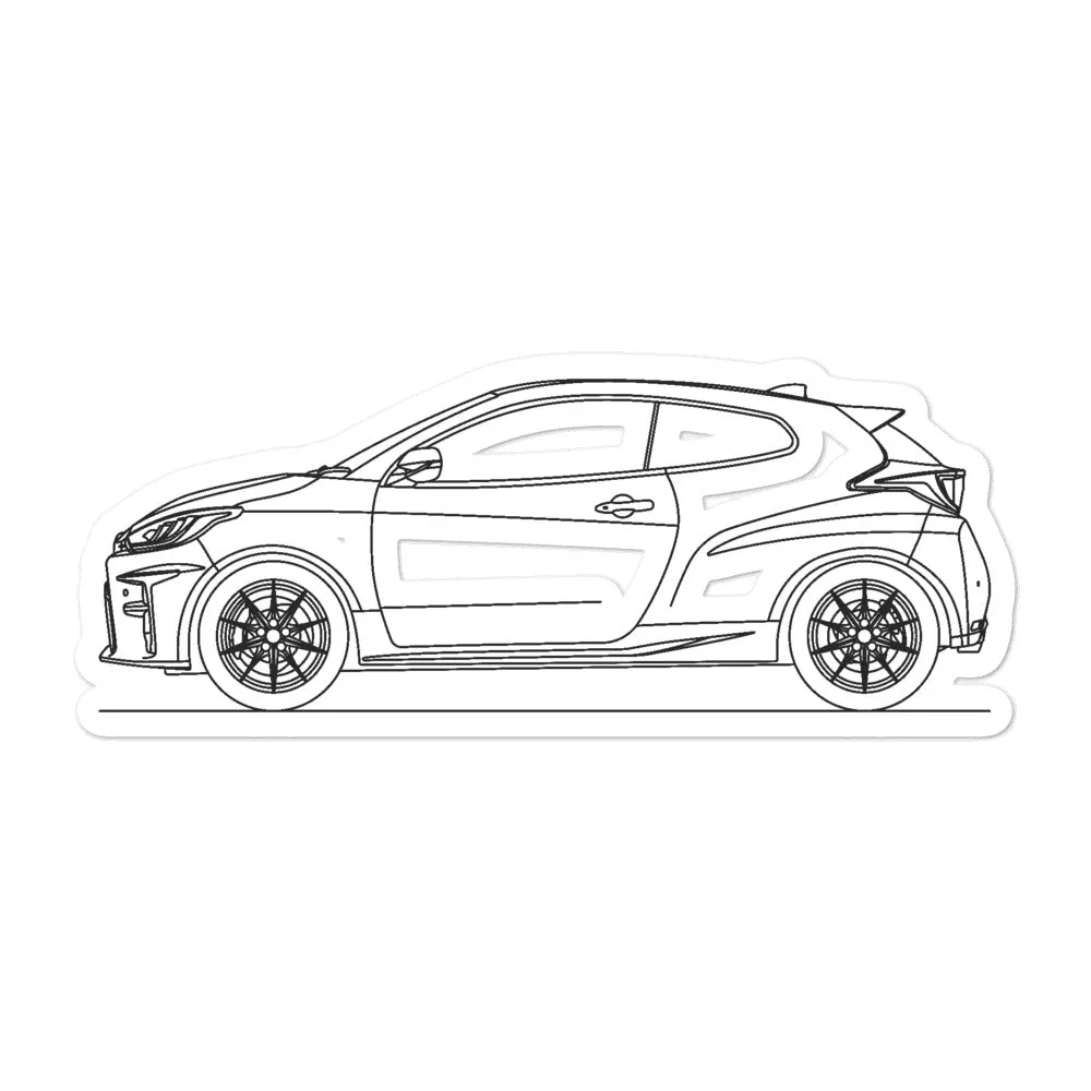 Toyota Yaris GR XP210 Outline Sticker