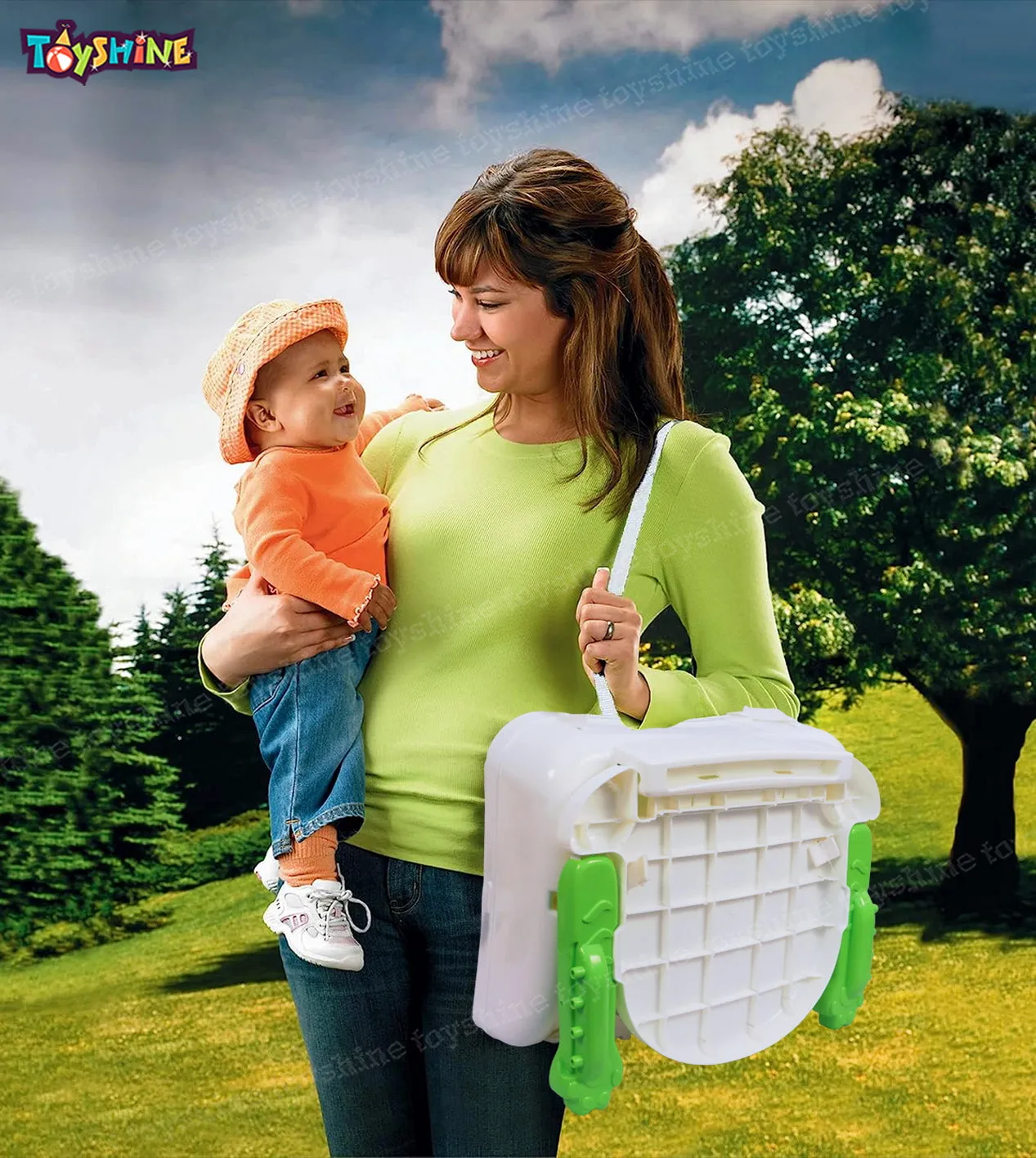 Toyshine Baby Seat Booster High Chair Toddler Folding Seat  - Green