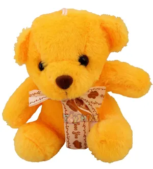 Toyshine Soft Toy for Kids Boy Girl Baby | Soft Feather Cotton Fabric, Mini Teddy Bear, Yellow, 17 Cms (TS-2022)