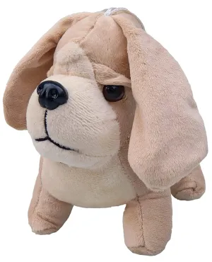 Toyshine Soft Toy for Kids Boy Girl Baby | Soft Feather Cotton Fabric, Puppy Dog, Cream, 28 Cms (TS-2022)