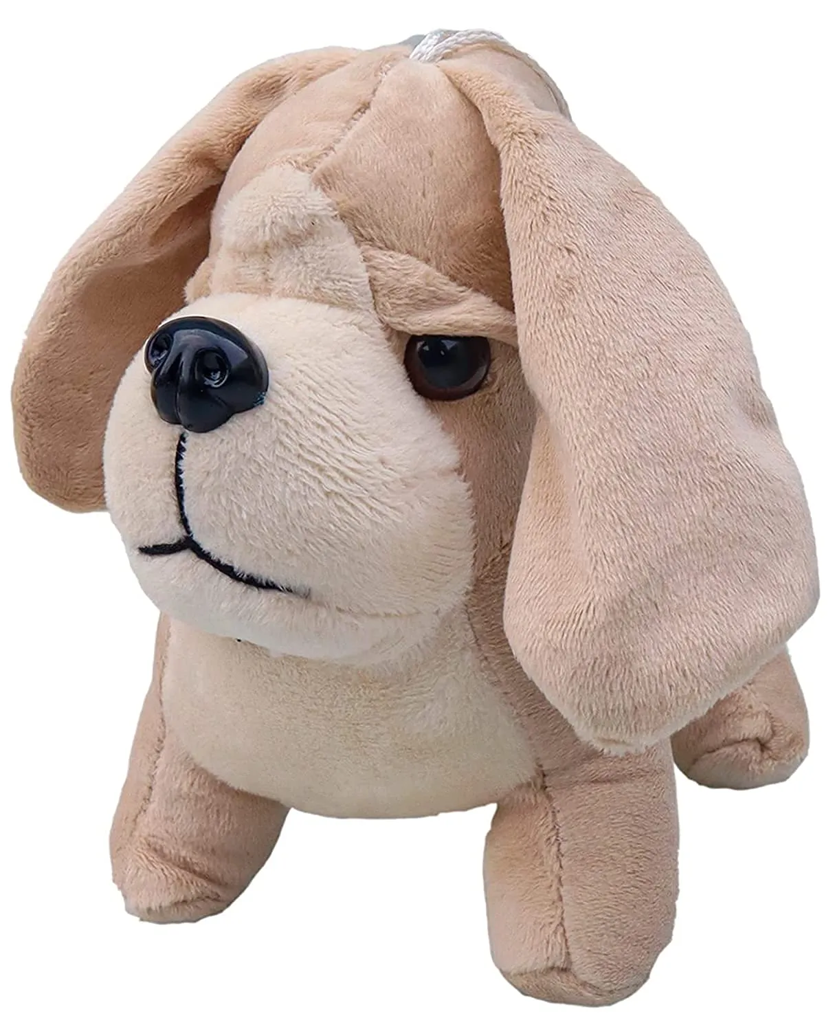 Toyshine Soft Toy for Kids Boy Girl Baby | Soft Feather Cotton Fabric, Puppy Dog, Cream, 28 Cms (TS-2022)