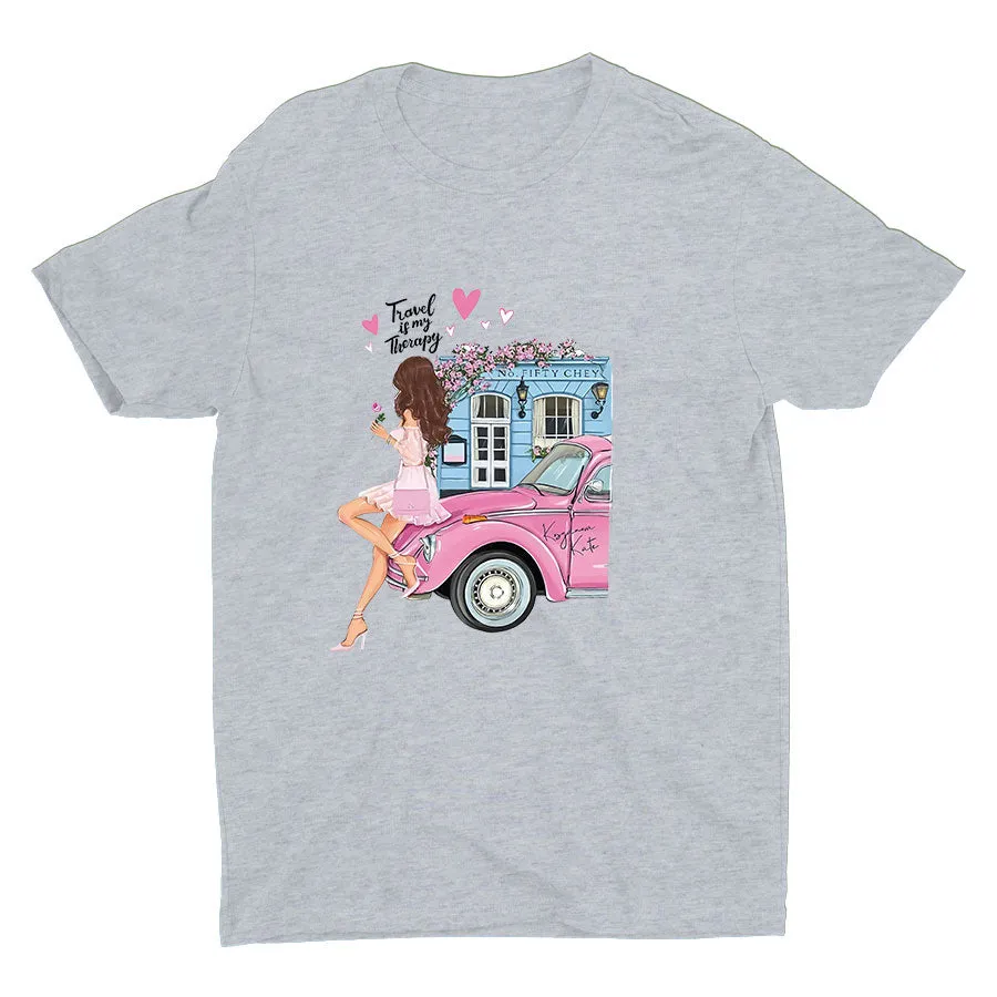 Travel Is My Therapy Cotton Tee