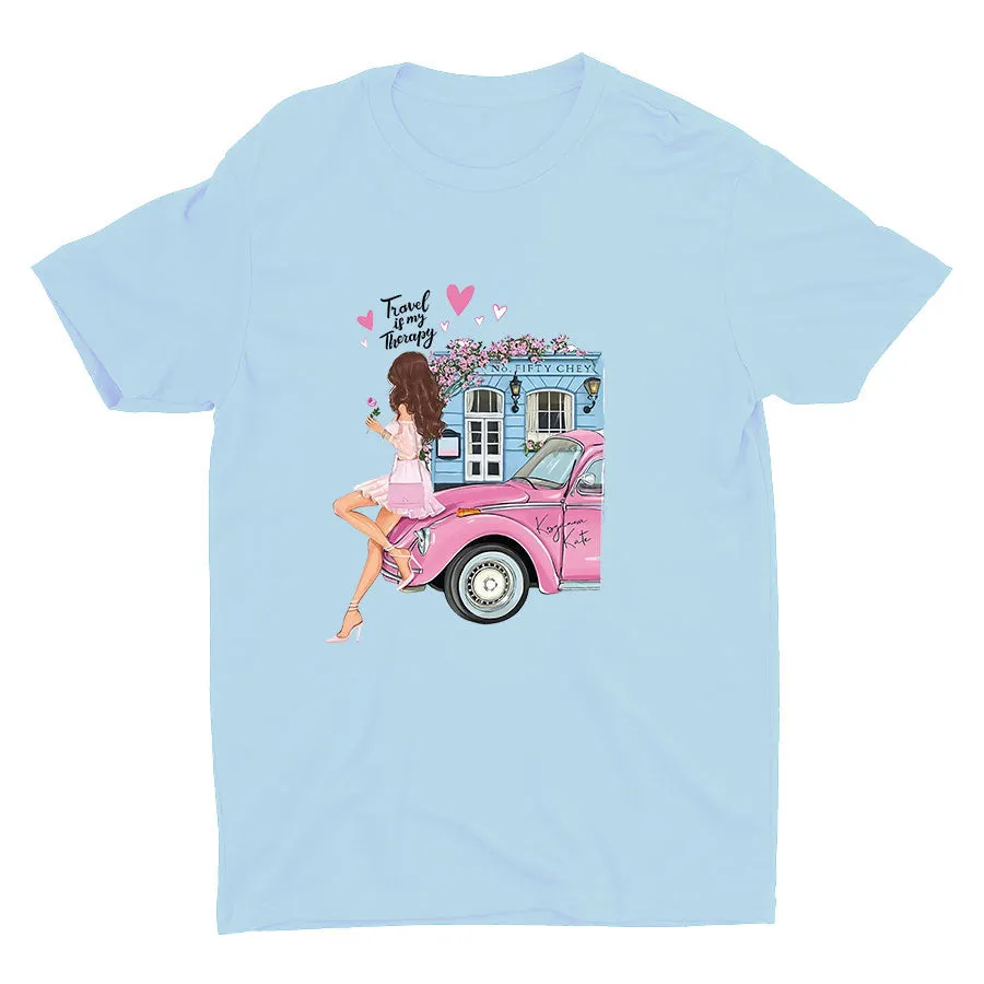 Travel Is My Therapy Cotton Tee