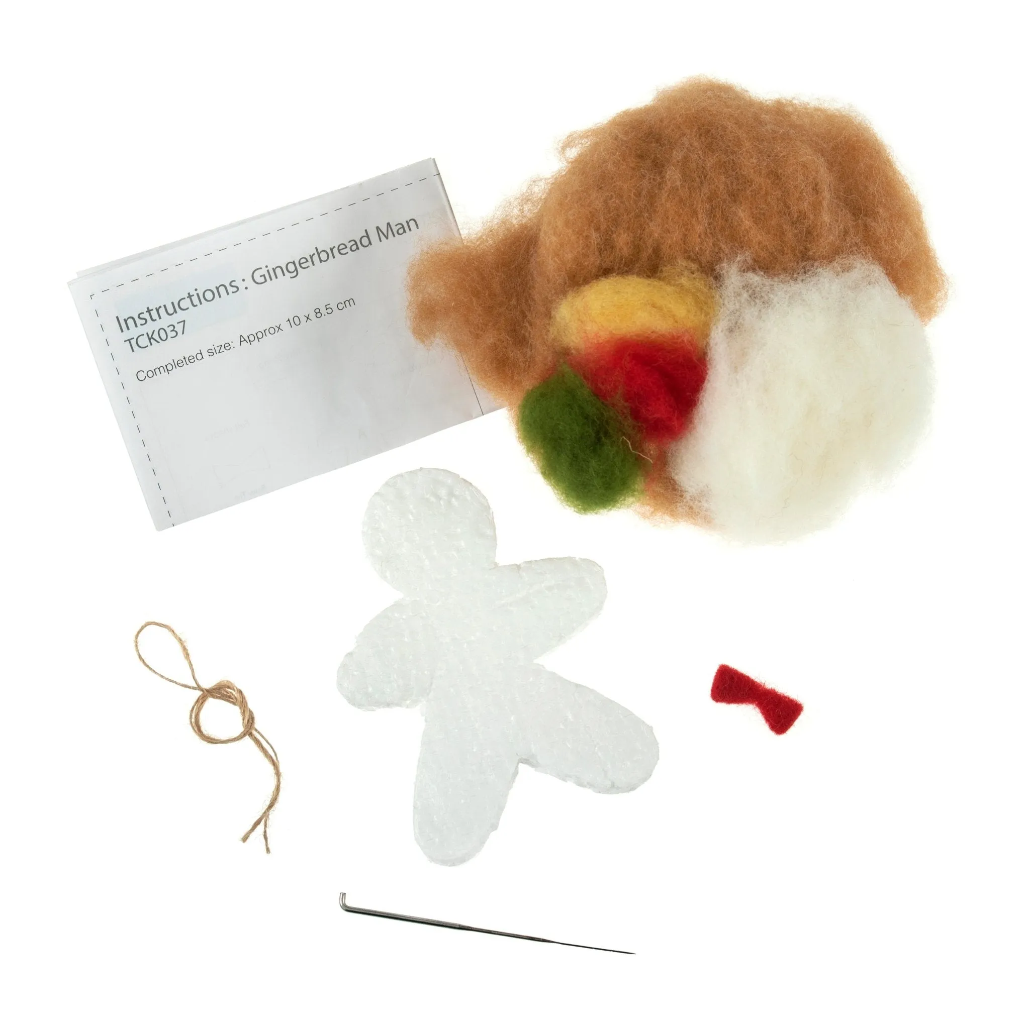 Trimits | Needle Felting Kit | Gingerbread Man