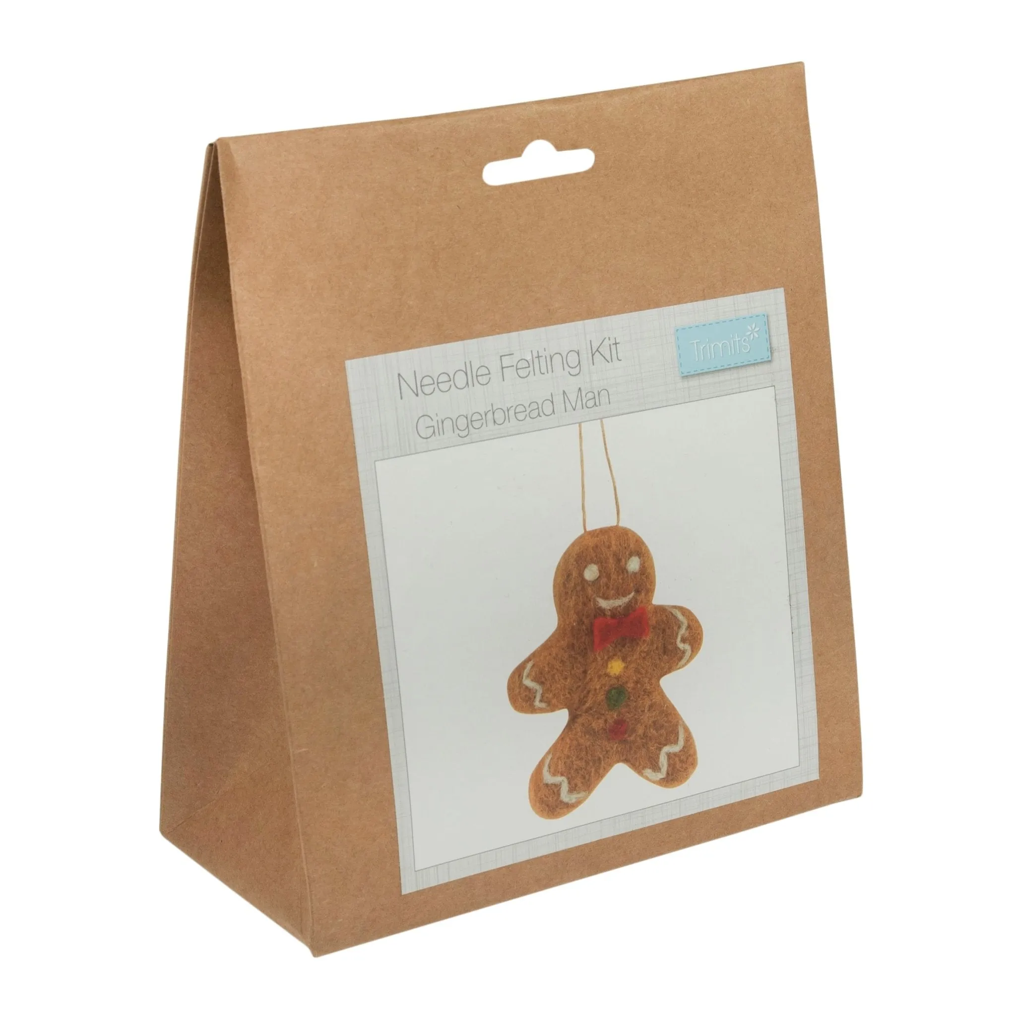 Trimits | Needle Felting Kit | Gingerbread Man