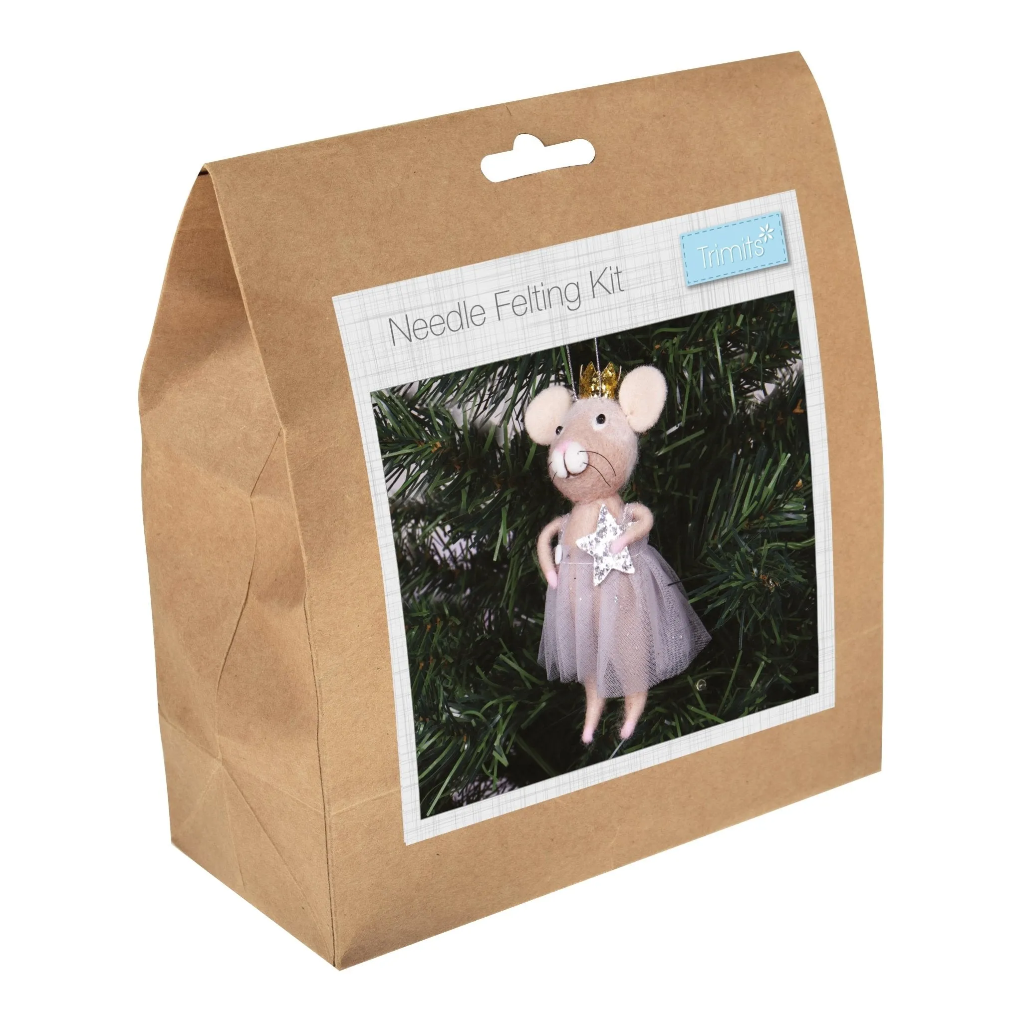 Trimits | Needle Felting Kit | Nordic Mouse