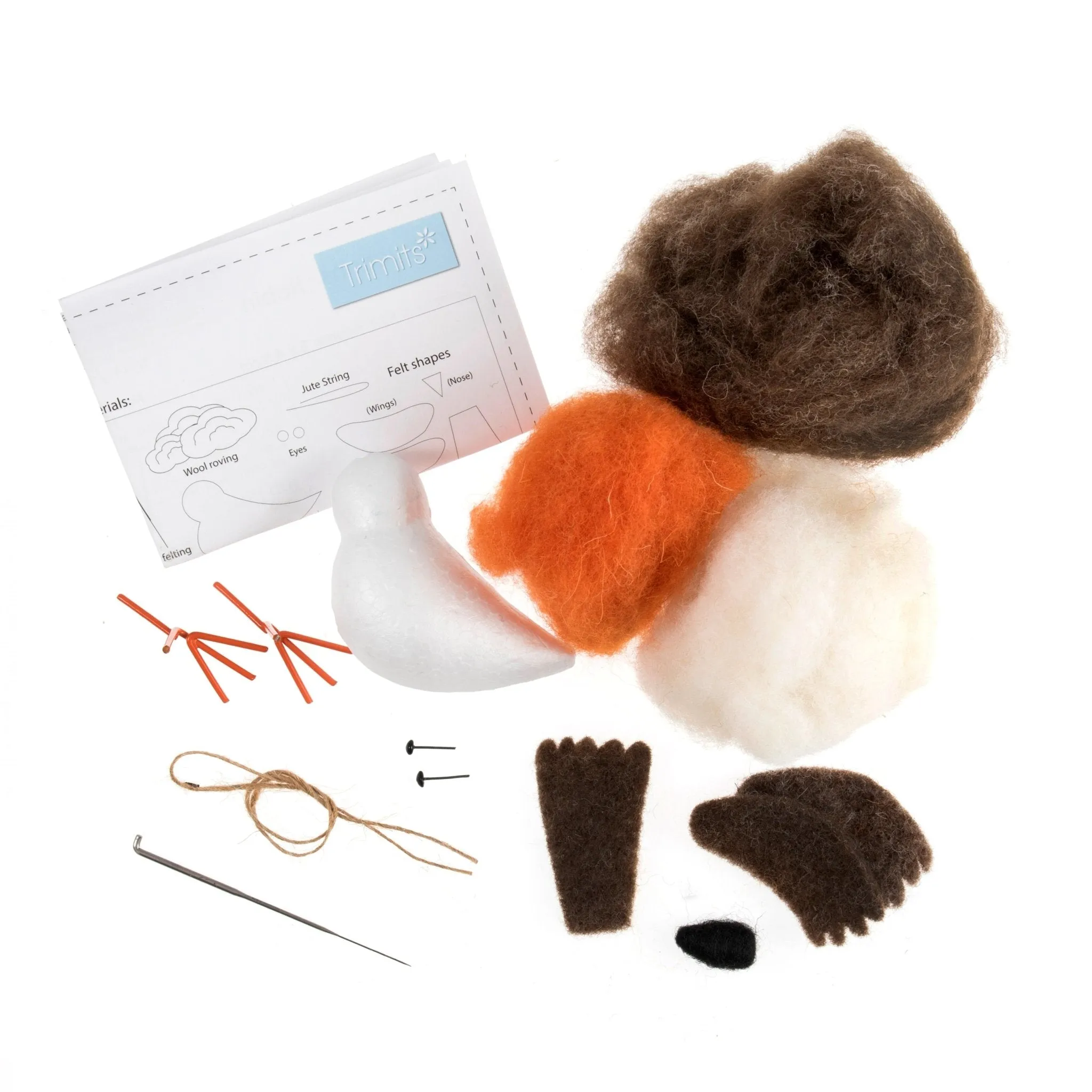 Trimits | Needle Felting Kit | Robin