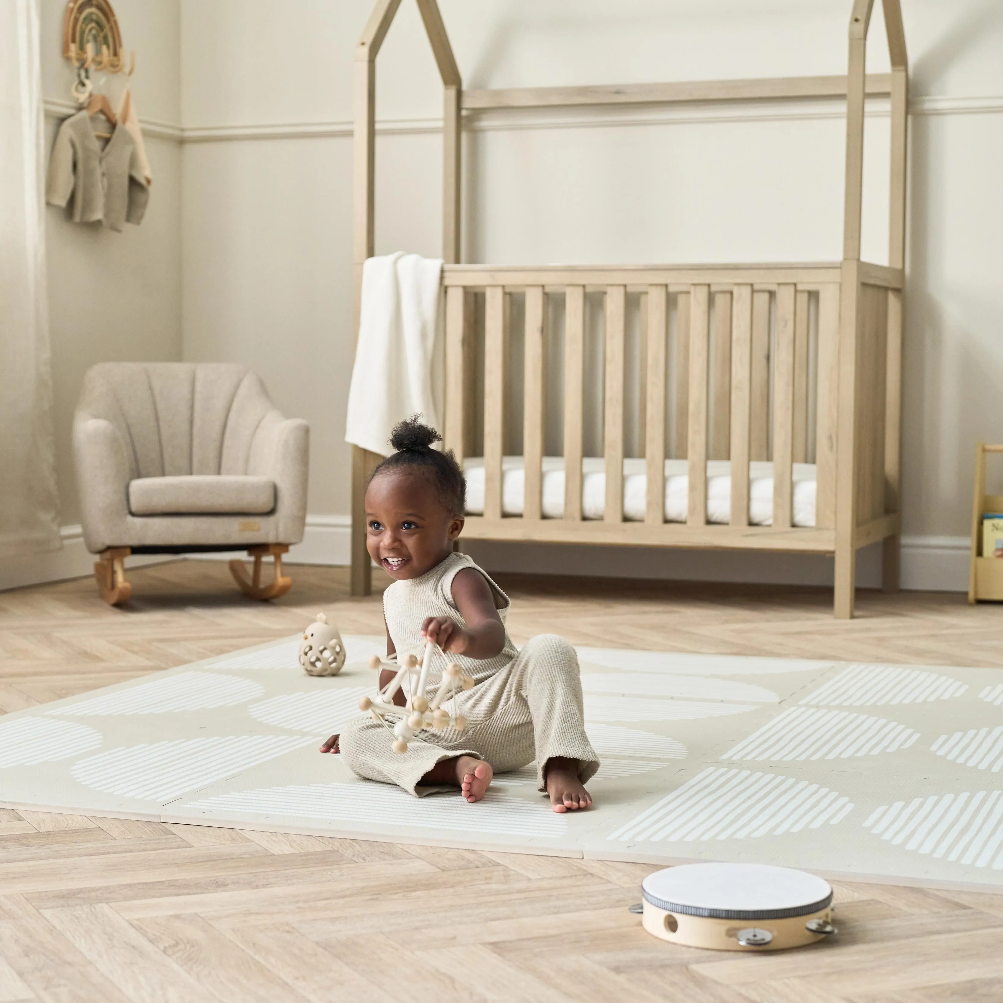 Tutti Bambini Casa 3in1 Mini House Cot Bed (120 x 60cm) - Harvest Oak
