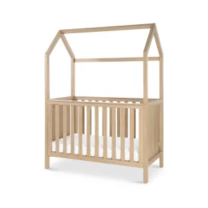 Tutti Bambini Casa 3in1 Mini House Cot Bed (120 x 60cm) - Harvest Oak
