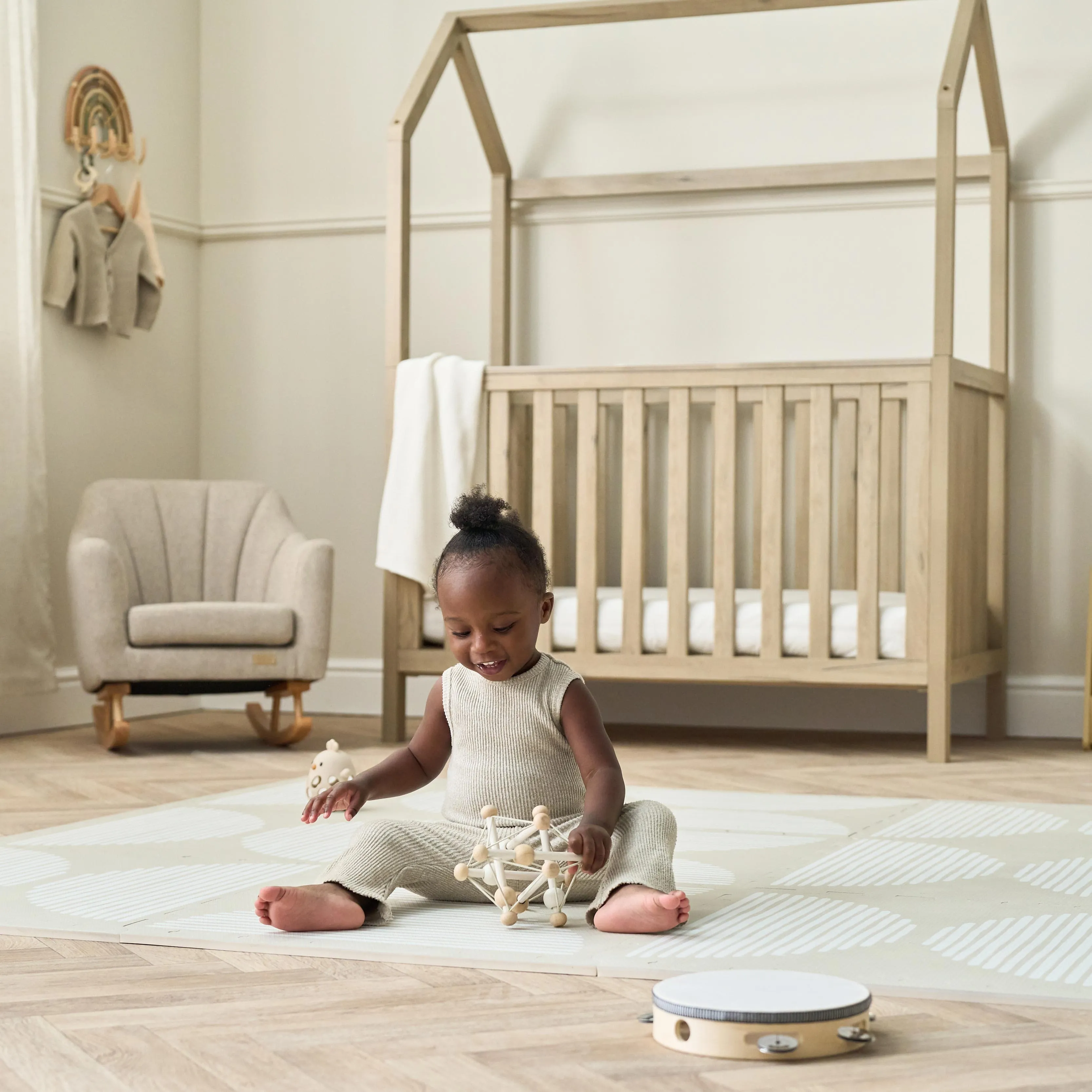 Tutti Bambini Casa 3in1 Mini House Cot Bed (120 x 60cm) - Harvest Oak