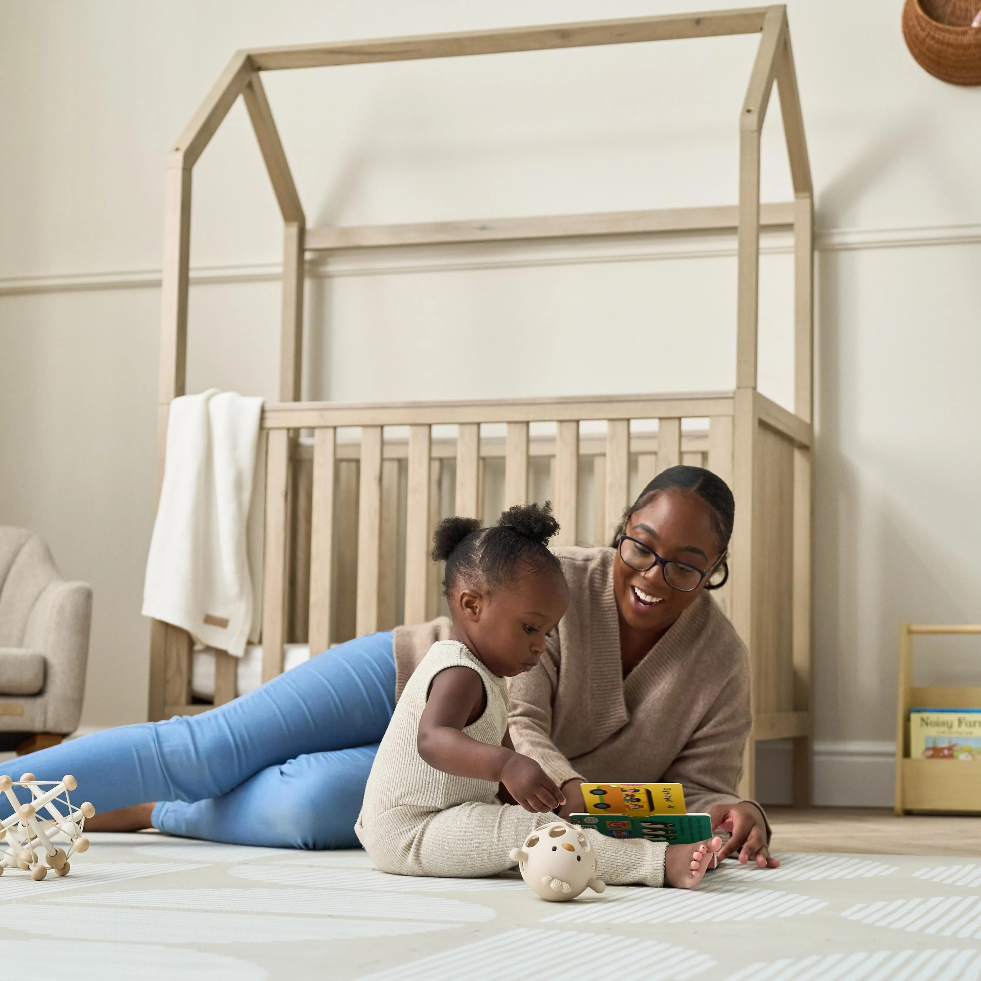 Tutti Bambini Casa 3in1 Mini House Cot Bed (120 x 60cm) - Harvest Oak