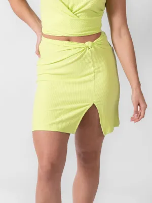Twisted Mini Skirt in Margarita