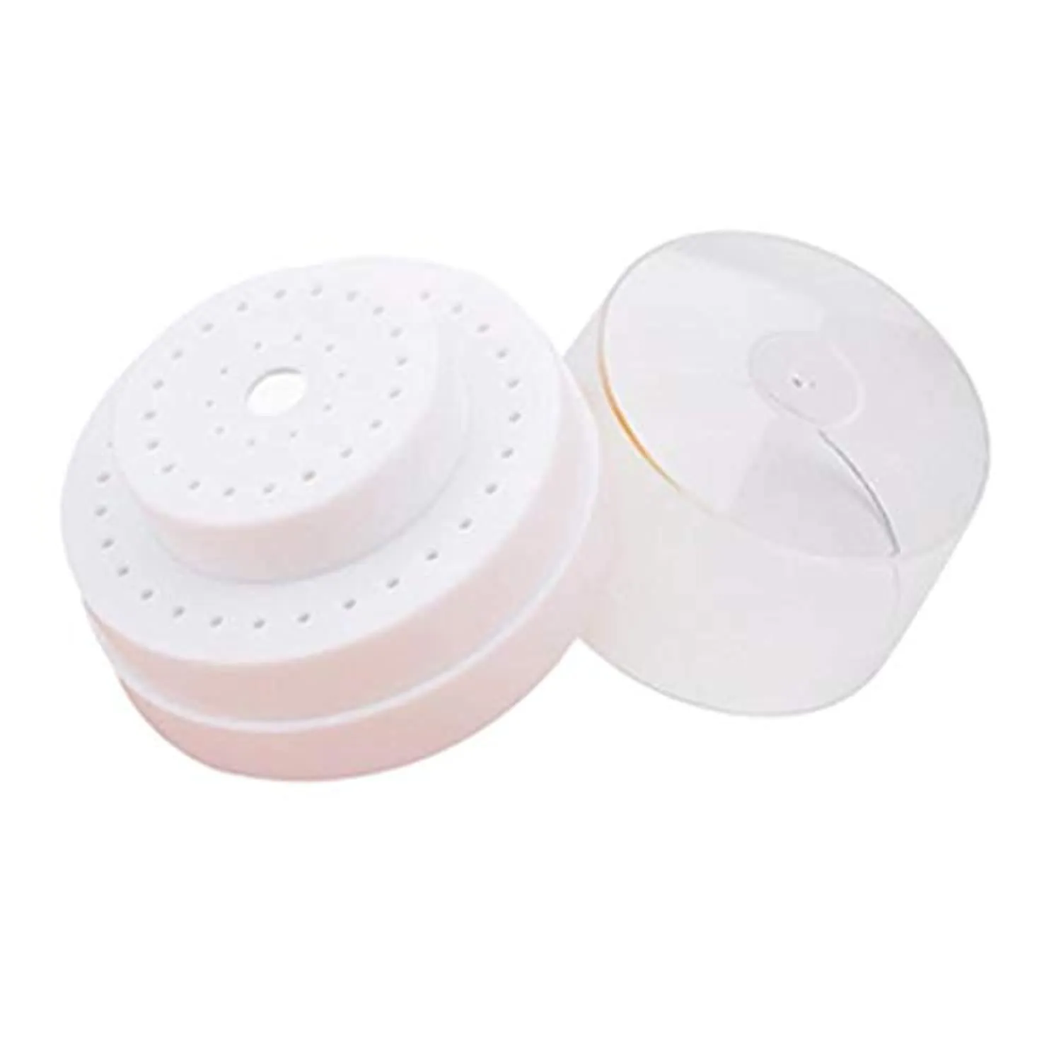 U-M pulabo 60 Holes Nail Drill Bit Holder Stand Acrylic Cover Pro Nail Art Tool White Superiorâ€‚Quality and Creative Beautiful