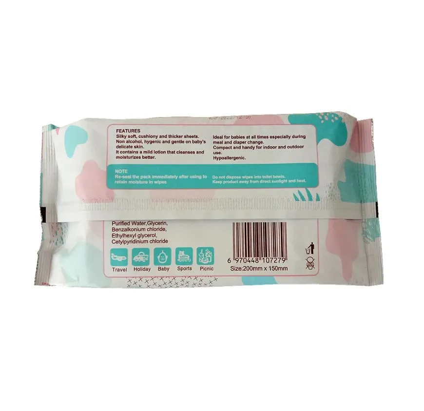 Ultra-Sensitive 99% Water Baby Wet Wipes - Large Size