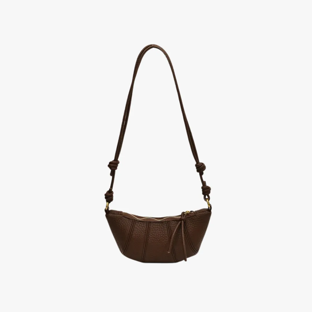 Vegan Leather Croissant Crossbody