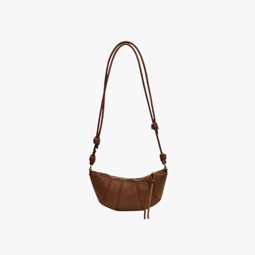 Vegan Leather Croissant Crossbody