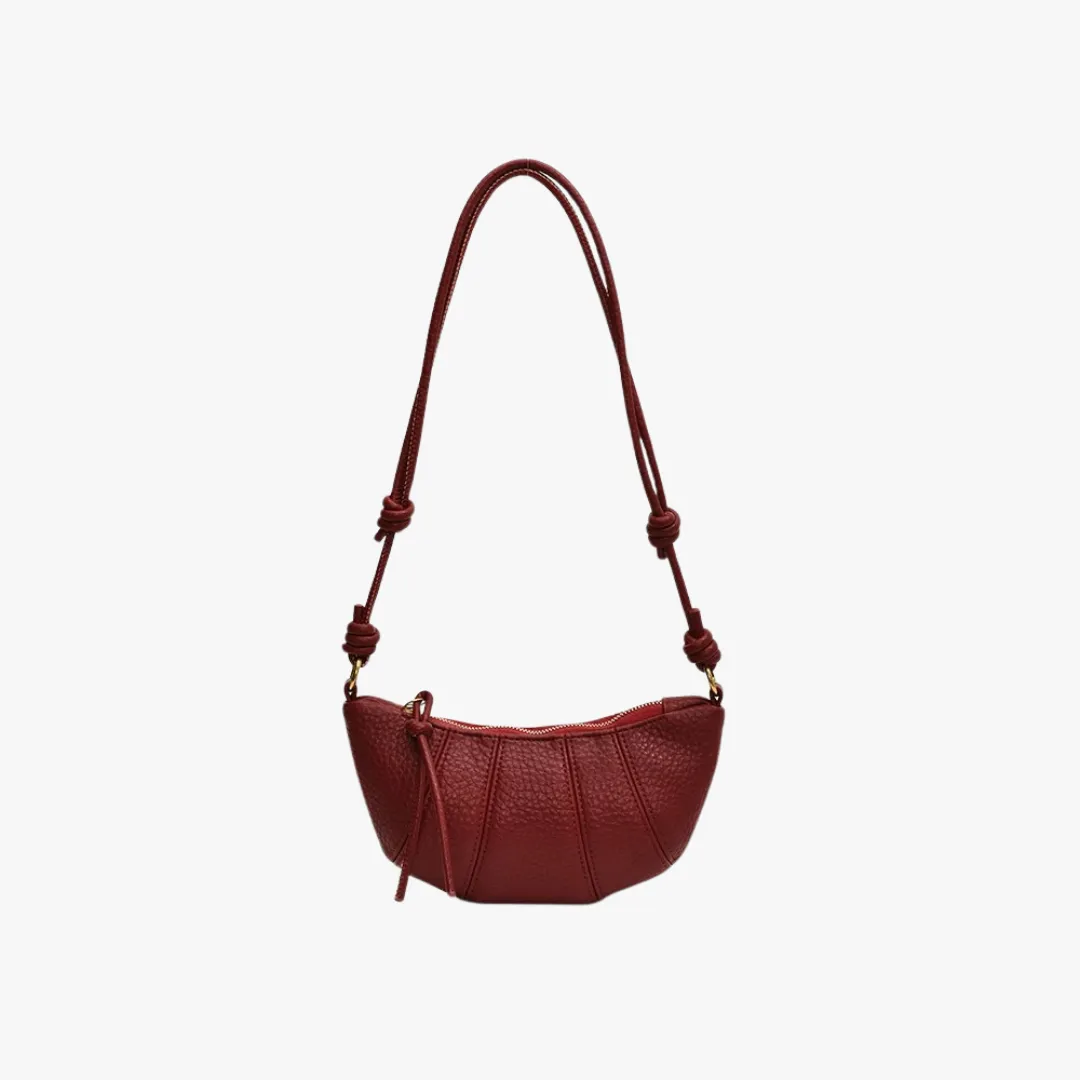 Vegan Leather Croissant Crossbody