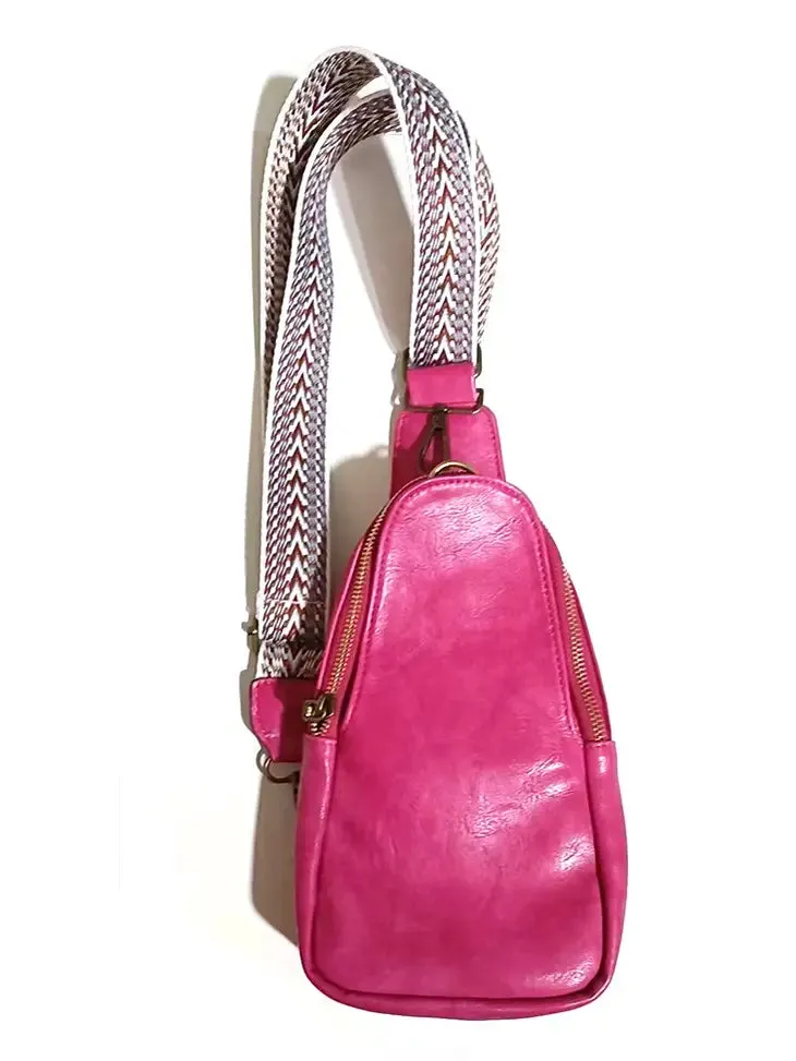 Vegan Leather Crossbody Bag