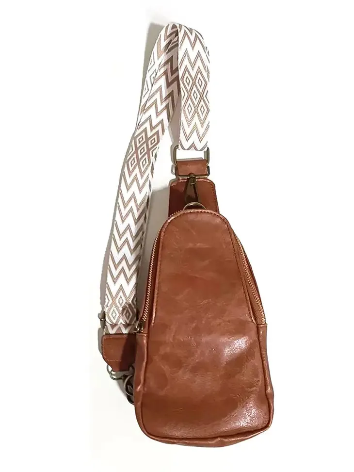 Vegan Leather Crossbody Bag
