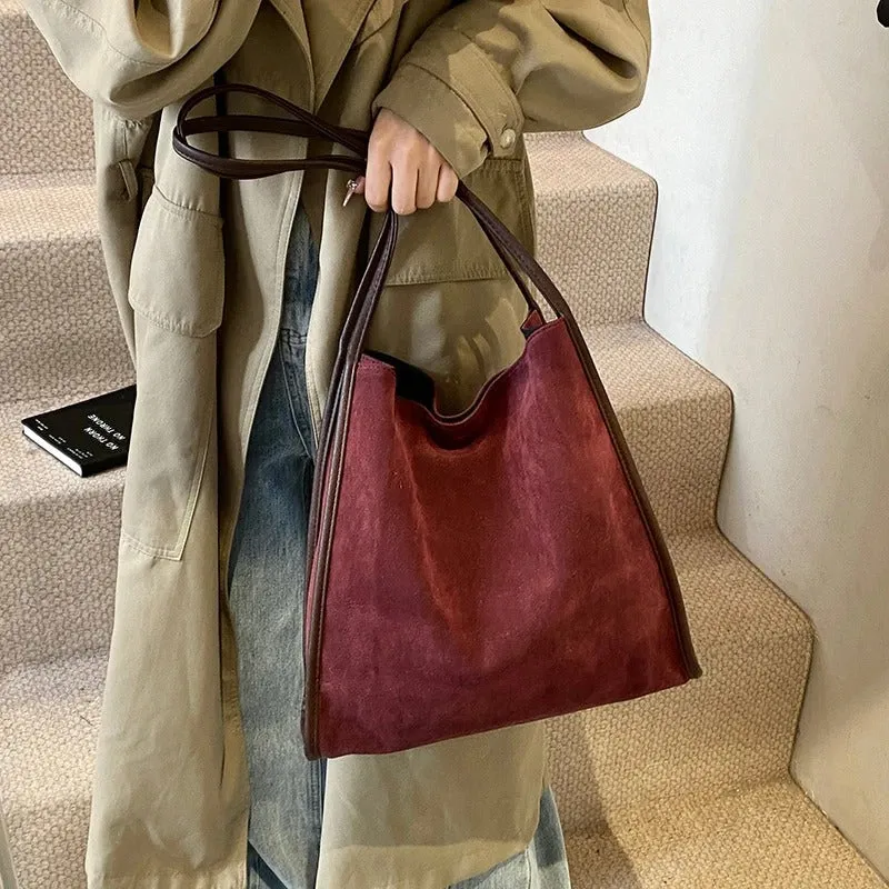 Vegan Suede Tote