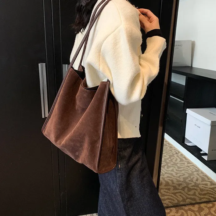 Vegan Suede Tote