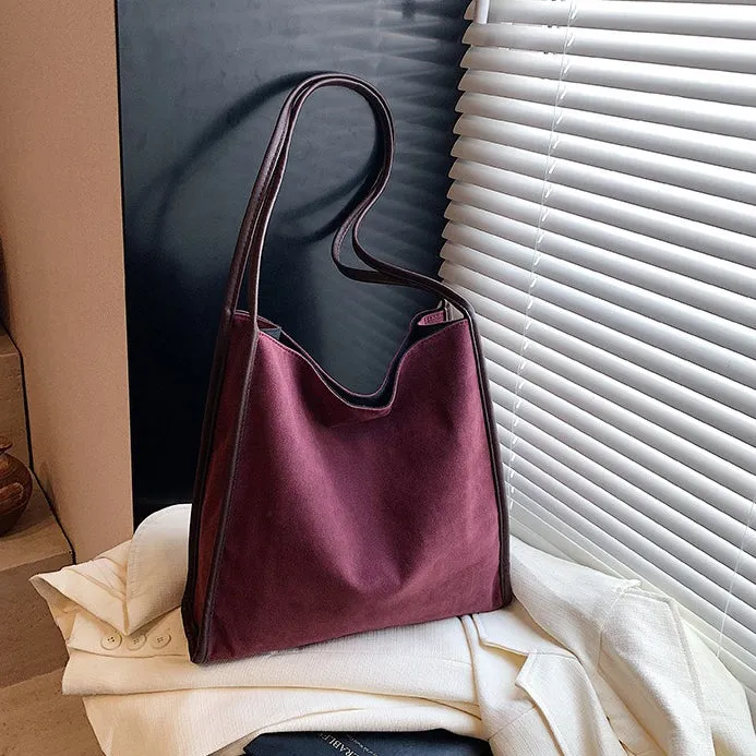Vegan Suede Tote