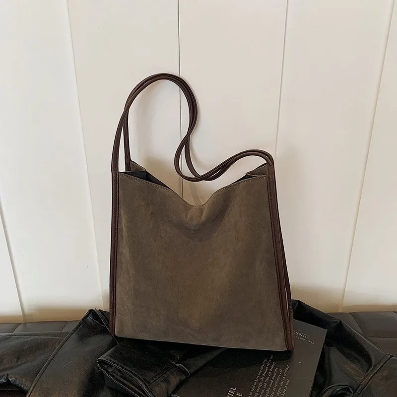 Vegan Suede Tote