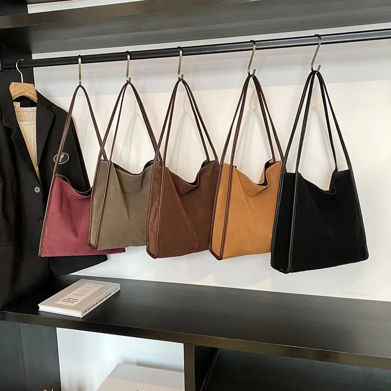 Vegan Suede Tote