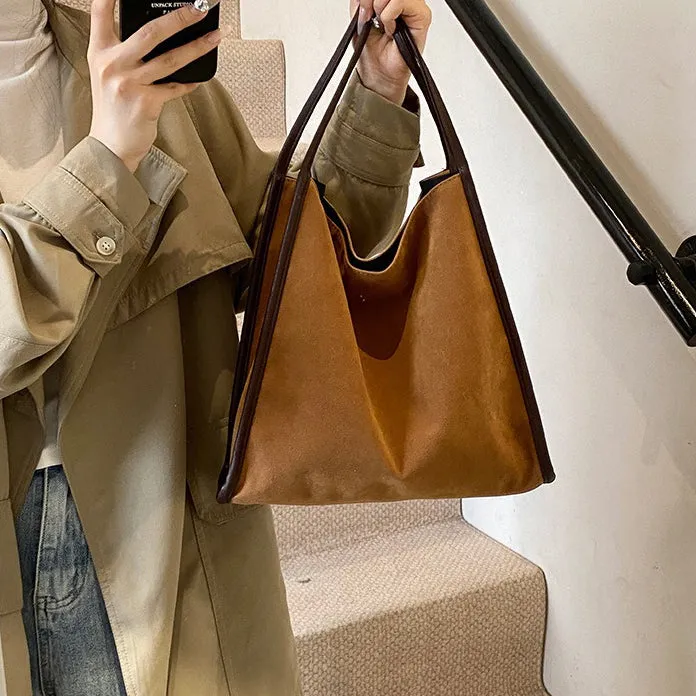 Vegan Suede Tote