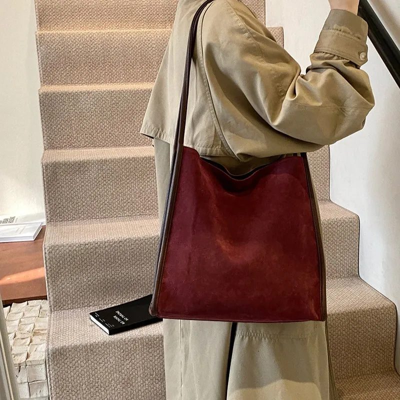 Vegan Suede Tote
