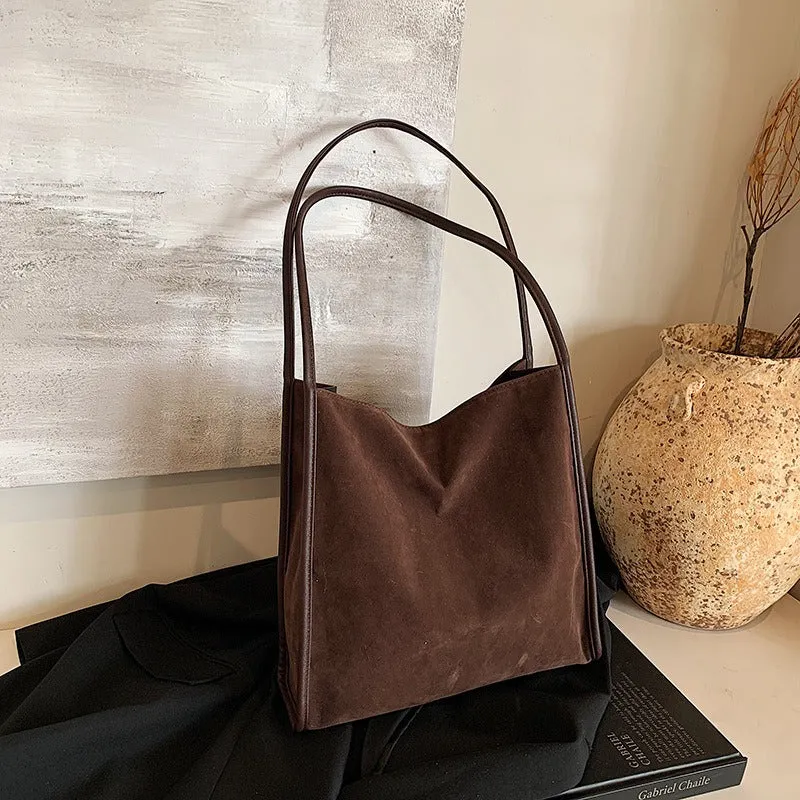 Vegan Suede Tote