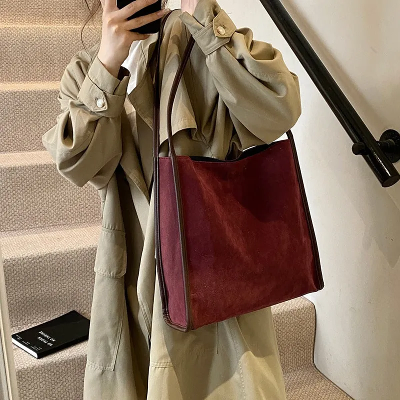 Vegan Suede Tote