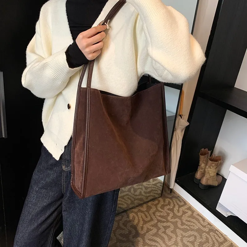 Vegan Suede Tote