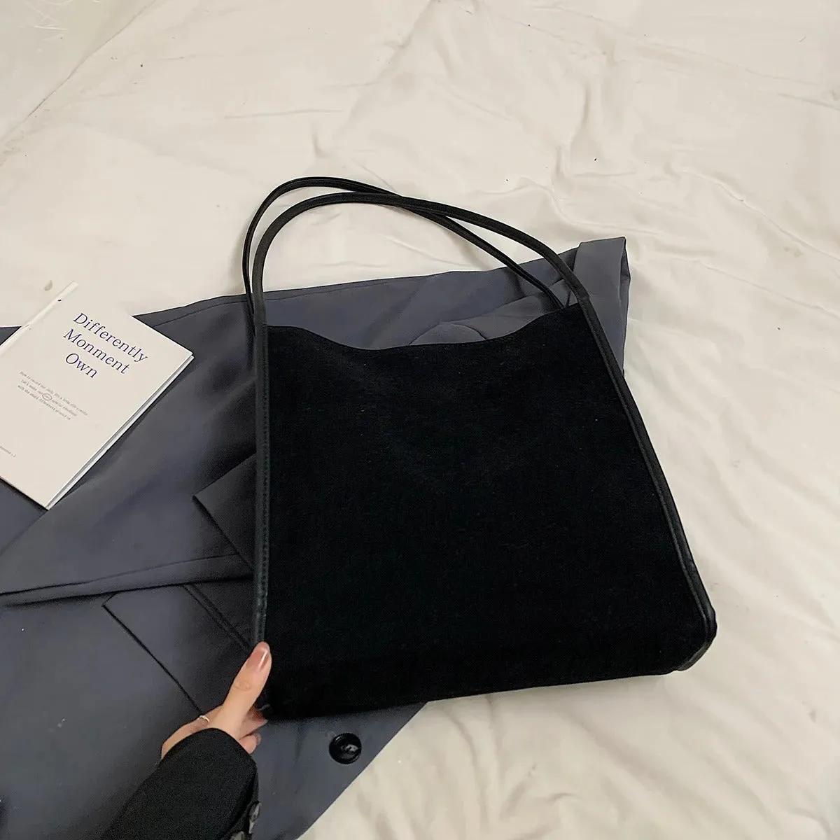 Vegan Suede Tote