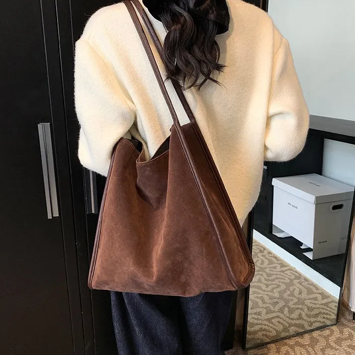 Vegan Suede Tote