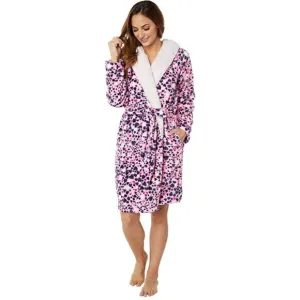 Vera Bradley Cozy Life Fleece Robe Love You Lots Pink Faux Fur Womens 2XL/3XL