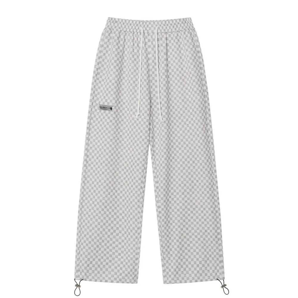 Vintage Checkerboard Jacquard Sweatpants