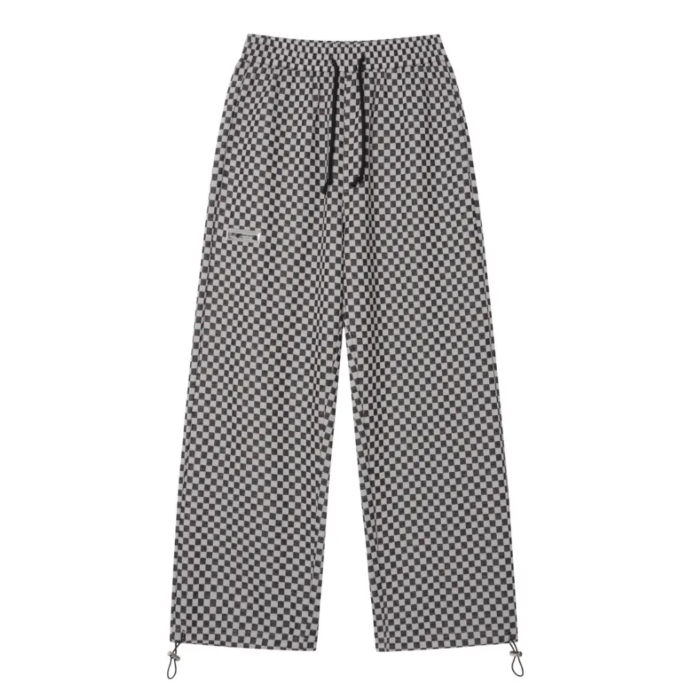 Vintage Checkerboard Jacquard Sweatpants