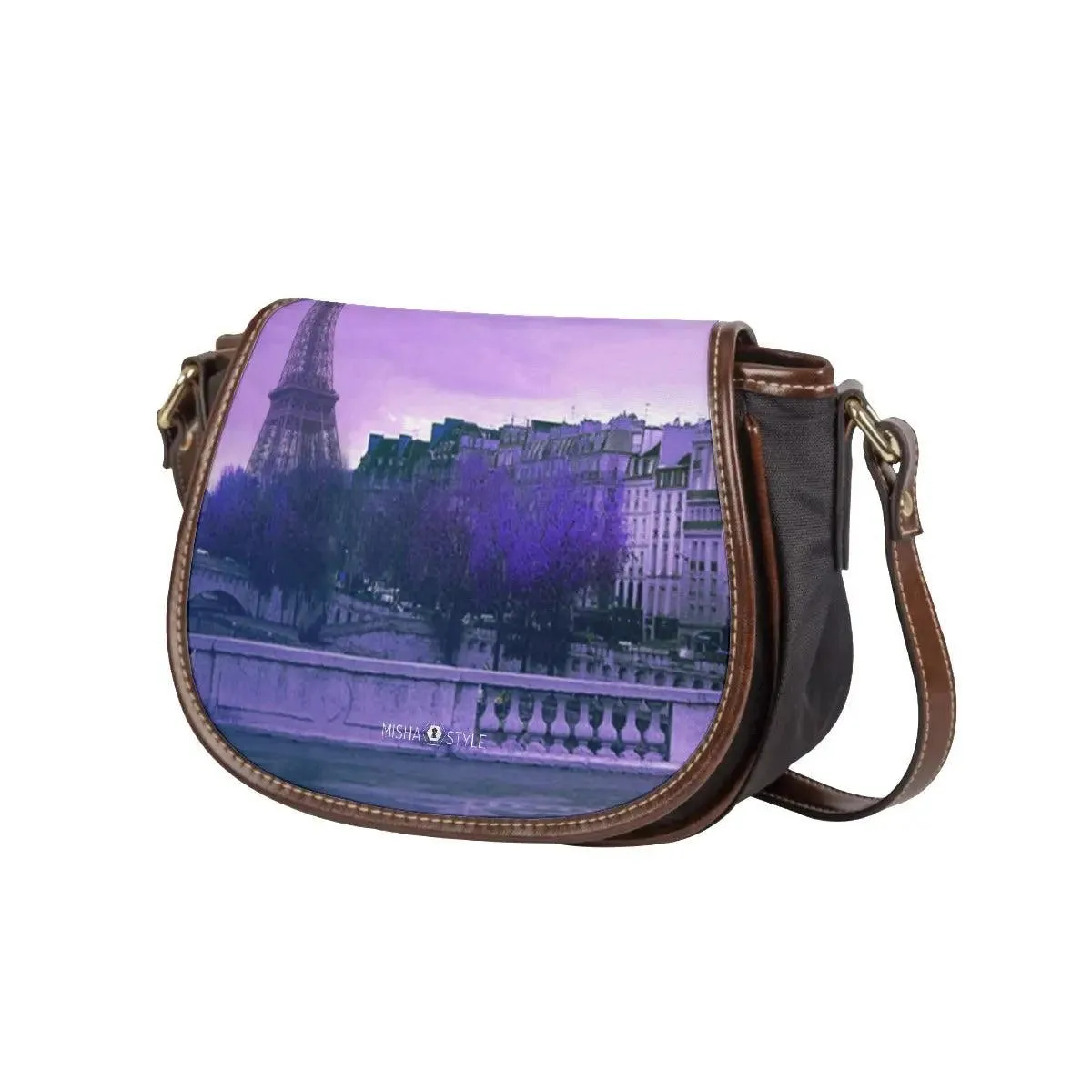 Vintage Tambourin Bag Single Strap - Purple