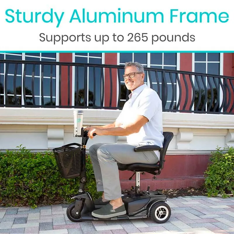 Vive Mobility 3 Wheel Mobility Scooter - Electric Long Range Powered Wheelchair