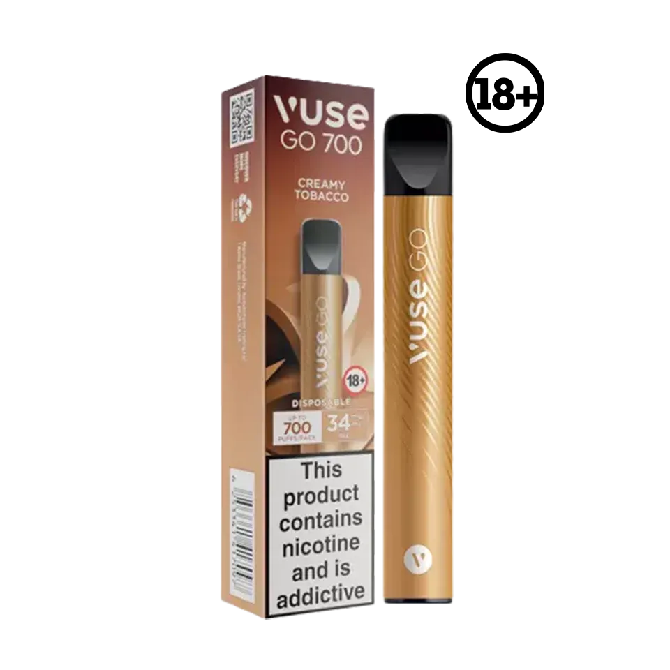 VUSE GO 700 DISPOSABLE CREAMY TOBACCO 34MG 700 PUFF