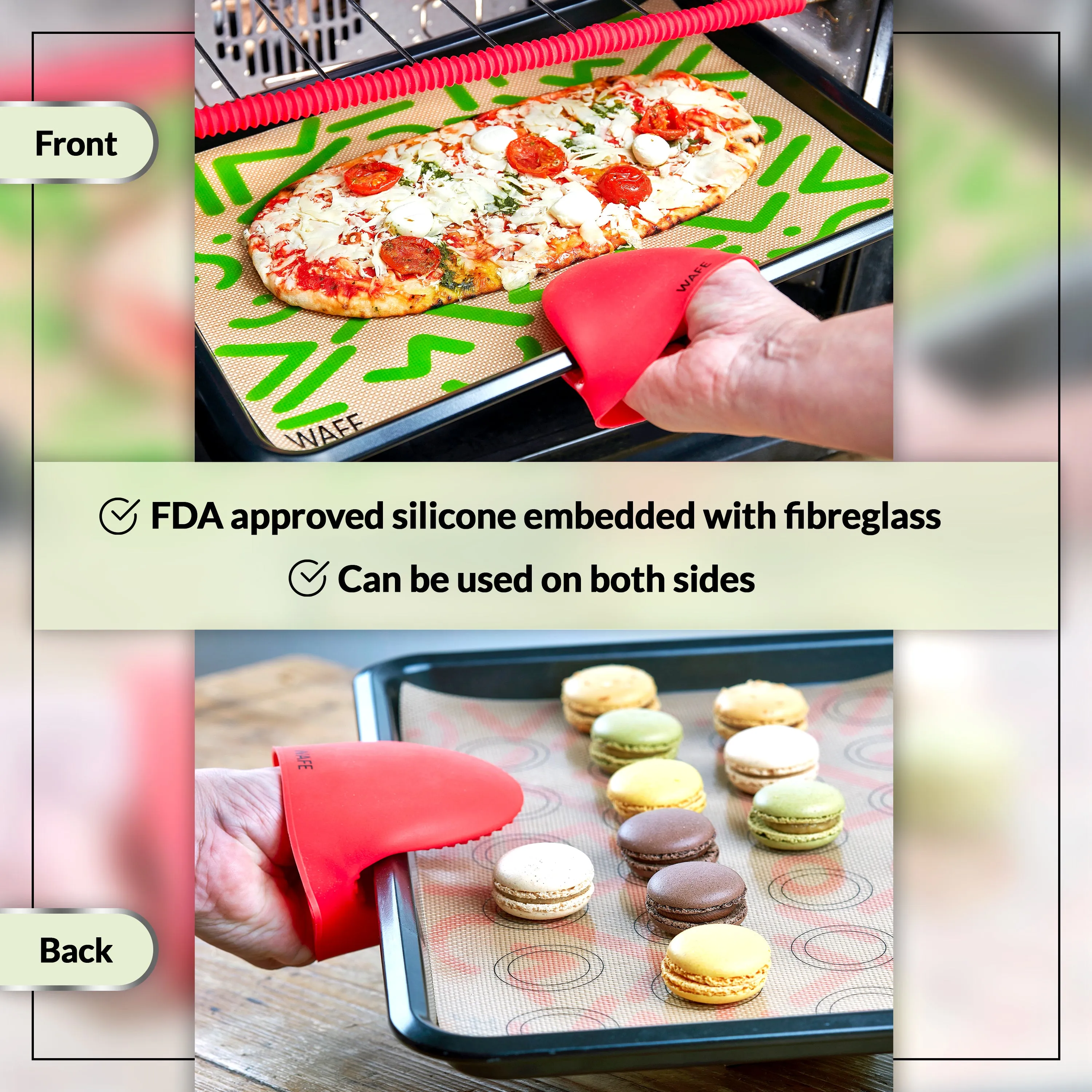 WAFE silicone baking mat set - 3PACK