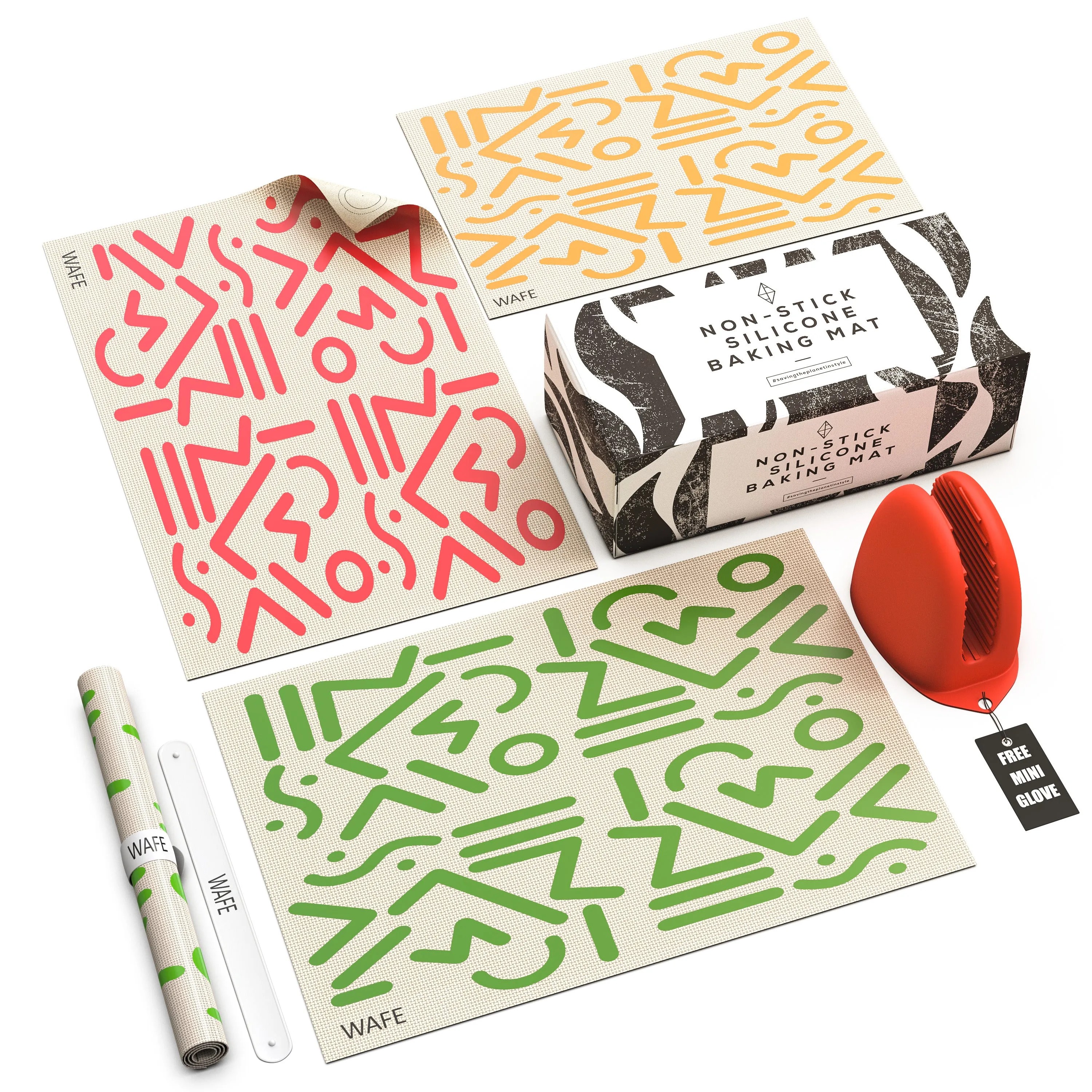 WAFE silicone baking mat set - 3PACK